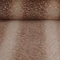 Preview: Fellimitat Rehkitz Fur Tierdruck braun beige